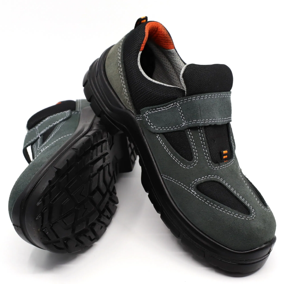 KAVİ ÇELİK BURUNLU SÜET AYAKKABI