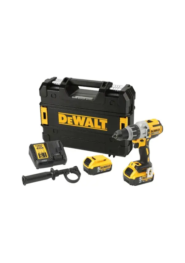 Dewalt DCD996P2-QW 18V 5.0 Ah Li-ion Çift Akülü Kömürsüz Profesyonel Darbeli Matkap